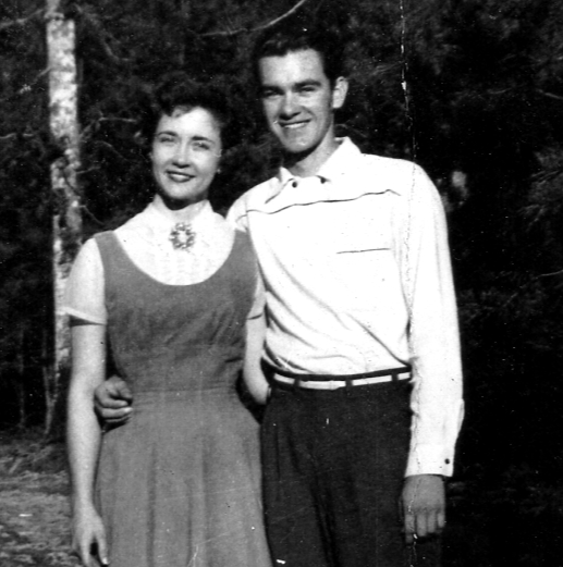 A couple together, a lifetime of shared memories