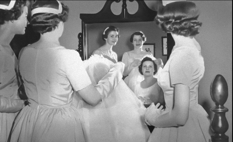 A memorial slideshow moment, preserving a life in photos